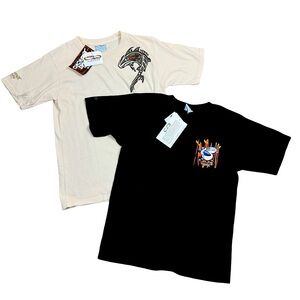 (2) Crazy Shirts Hawaii Kids Sharka & Coconut Dyed Graphic T-Shirts Tee Shirts